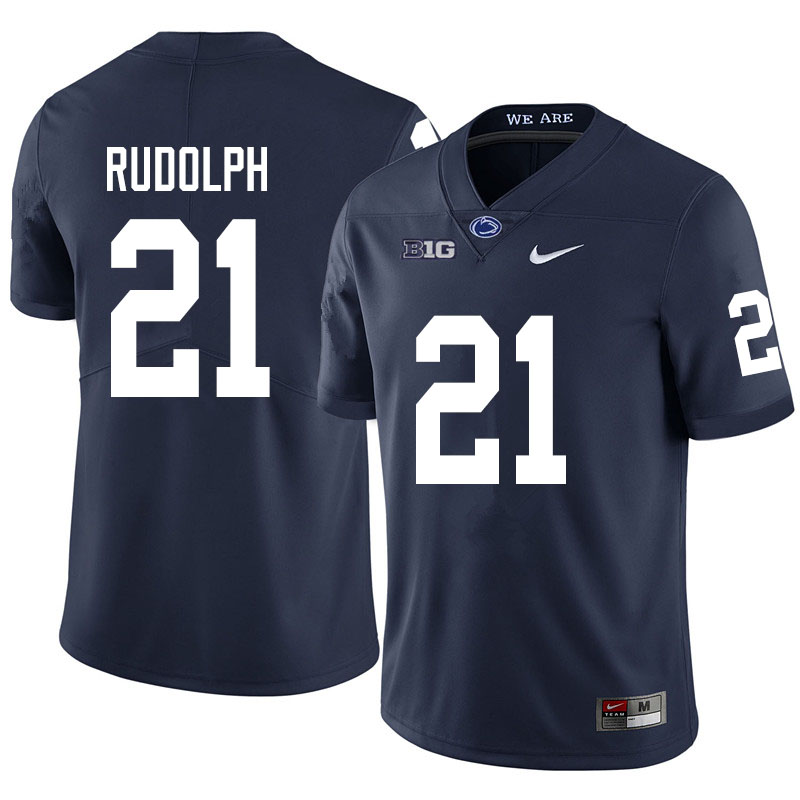Men #21 Tyler Rudolph Penn State Nittany Lions College Football Jerseys Sale-Navy